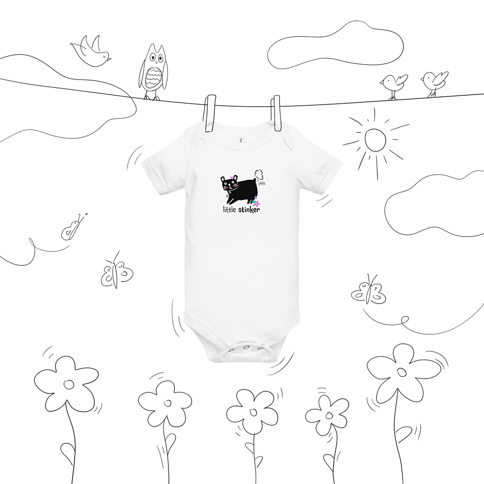 Thumbnail: Lulu "little stinker" onesie
