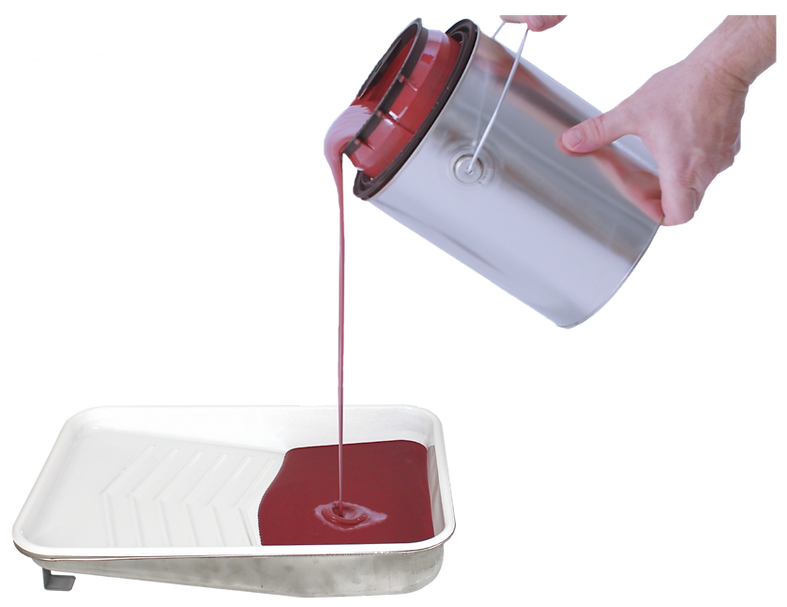 Pourig paint with paint can hero paint spout, saving paint with a mess-free paint spout