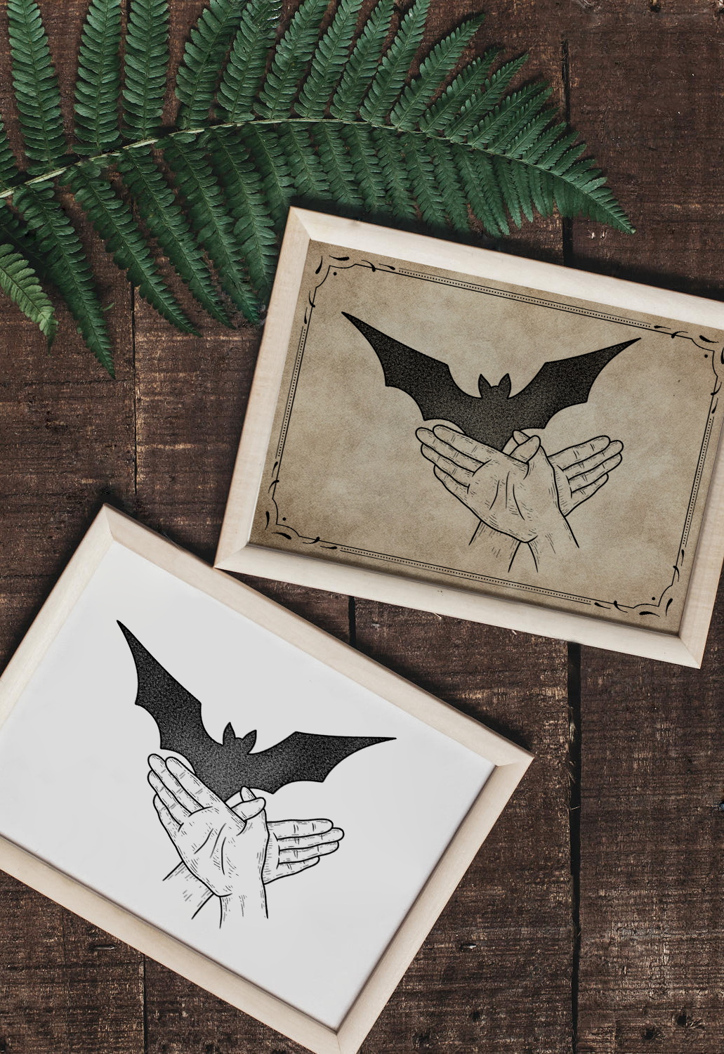 Shadow Bat Art Print