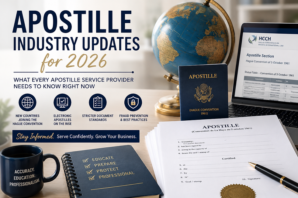 Apostille Industry Updates Every Notary Needs to Know in 2026