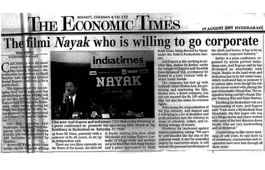 Filmi Nayak Willing to go Corporate