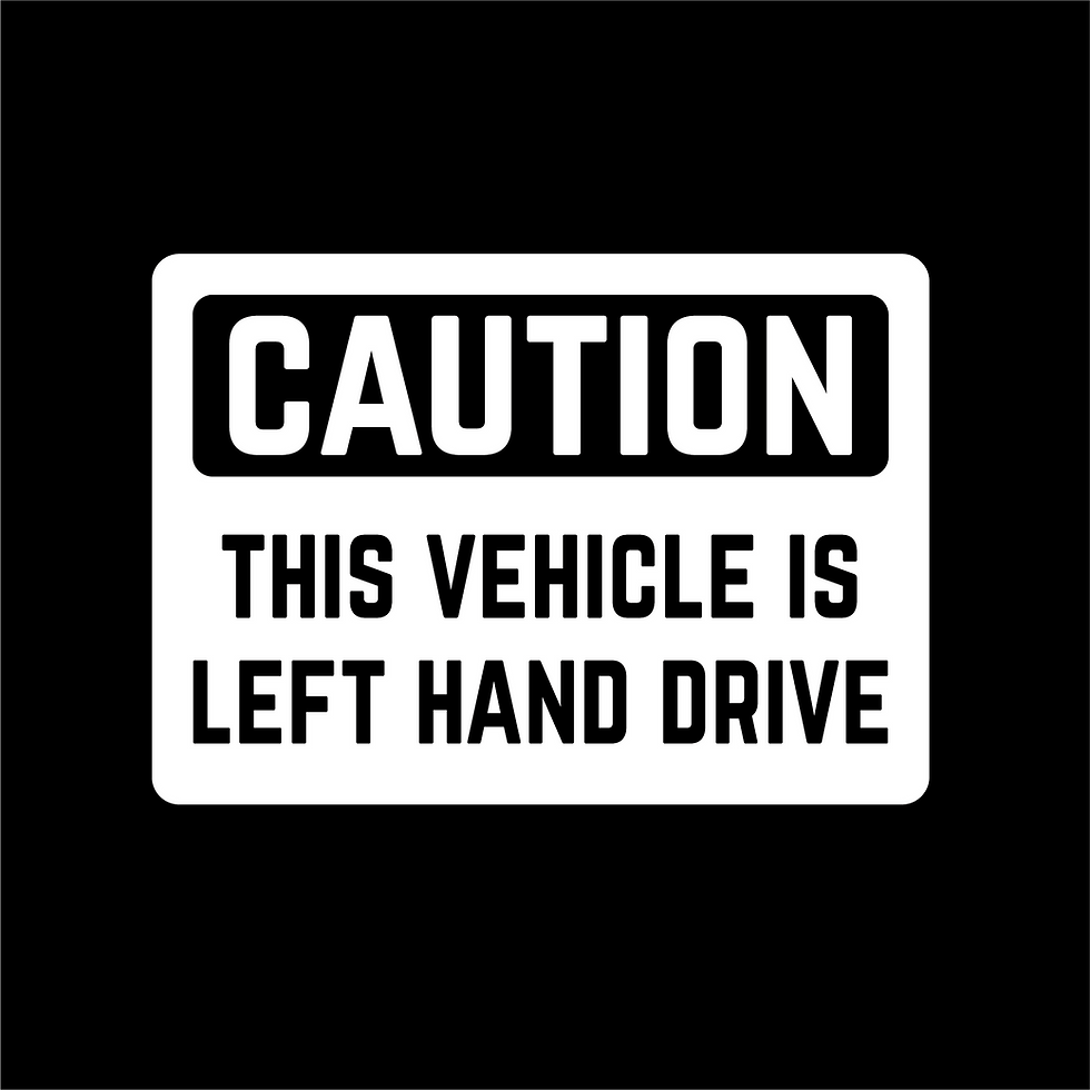 Miniatura: PEGATINA CAUTION LEFT HAND DRIVE