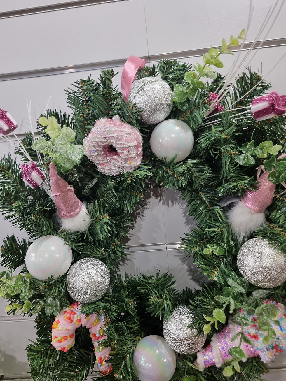 Thumbnail: Pink Sweetie Christmas Wreath