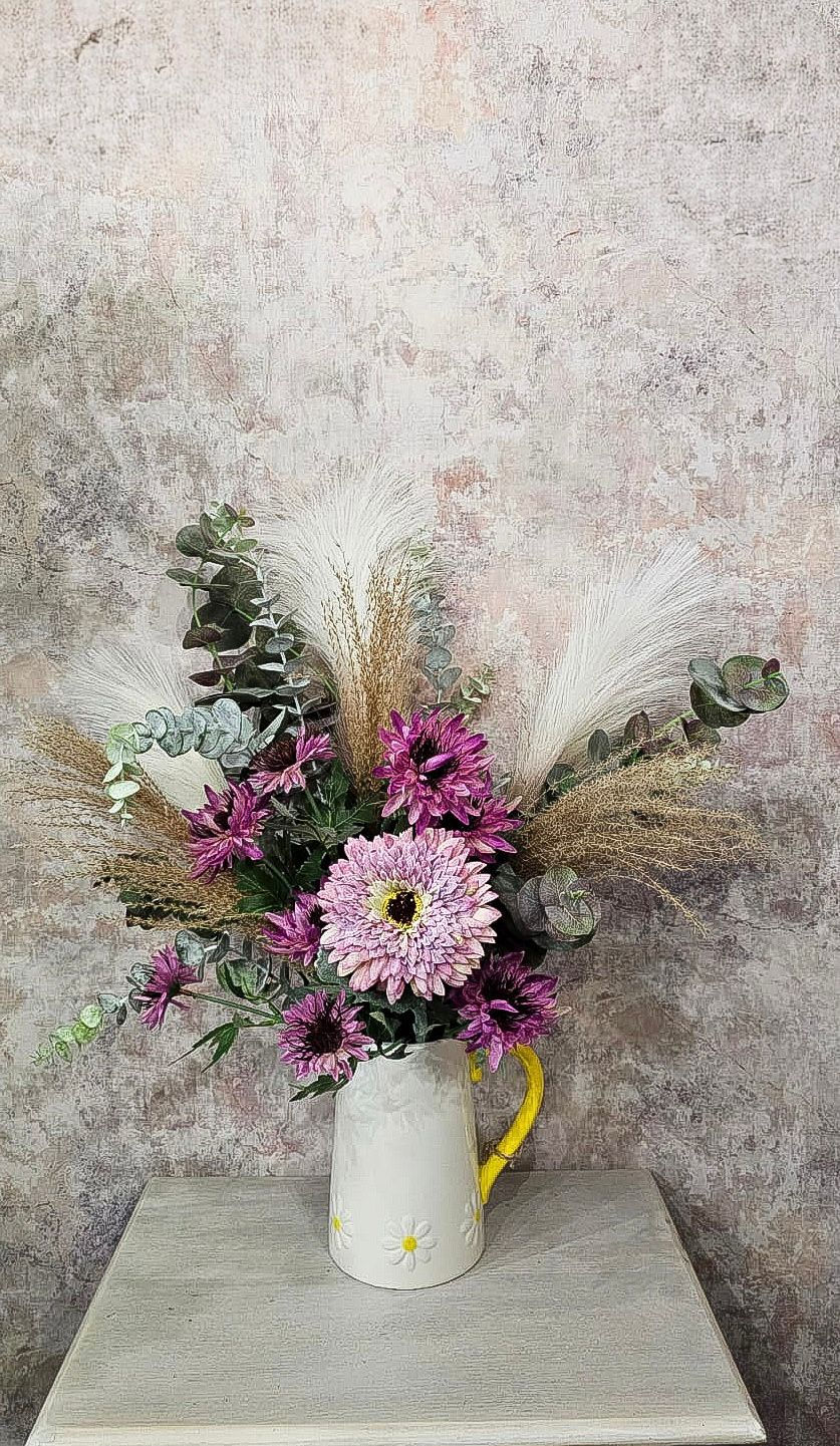 Magenta Beretta Faux Arrangement