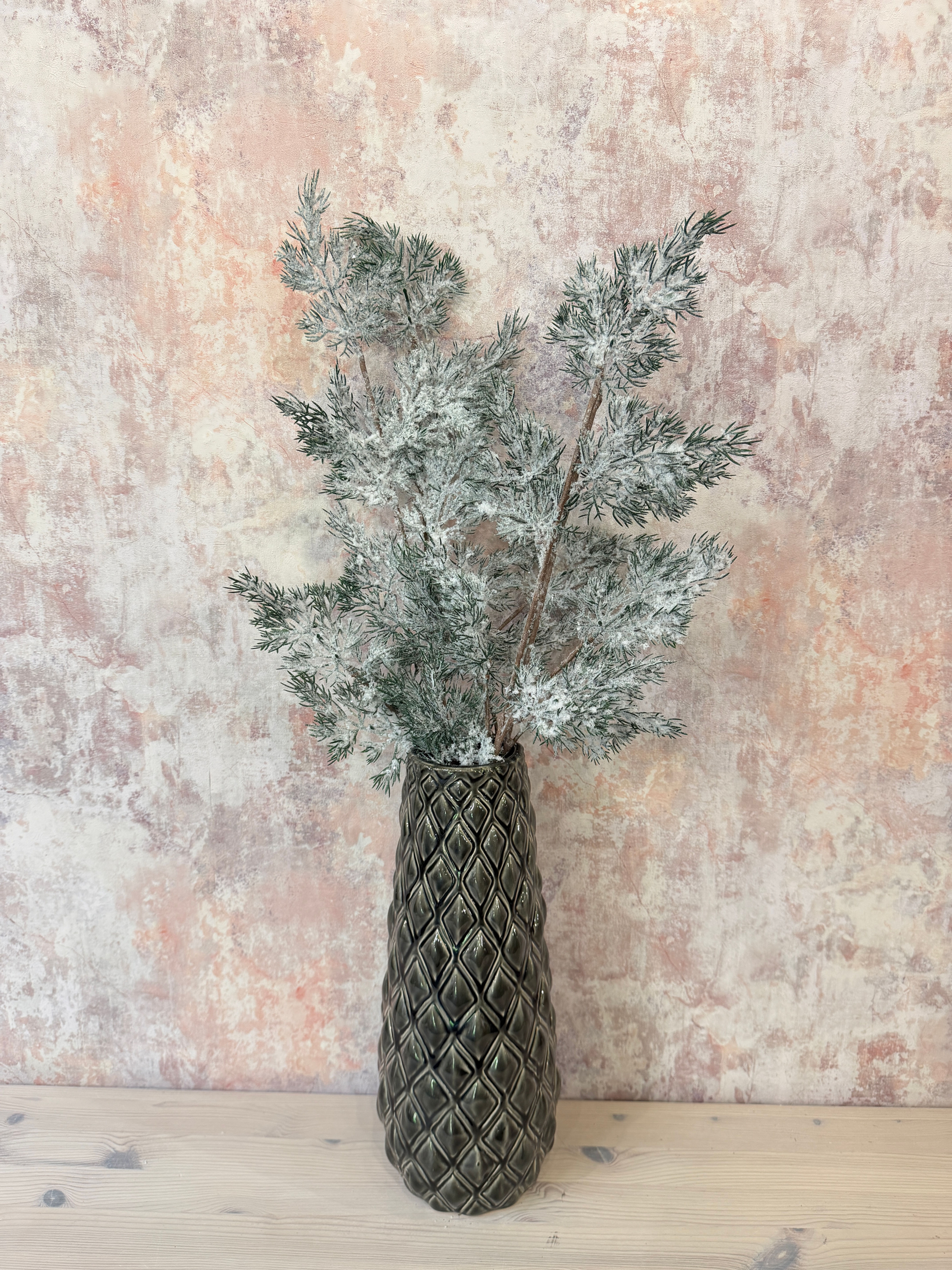 Faux Frosted Cedar Spray