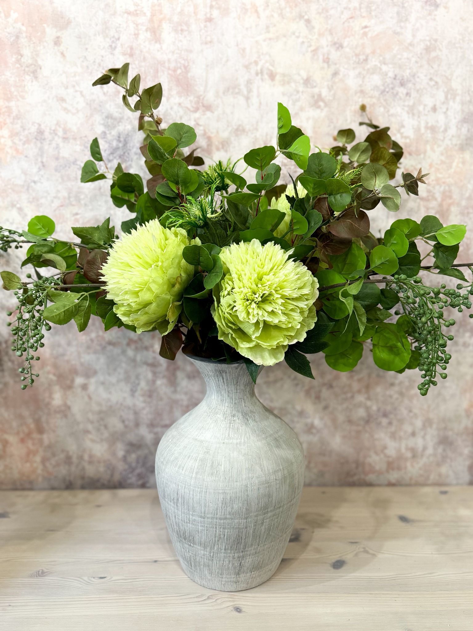 Green Berry Faux Arrangement