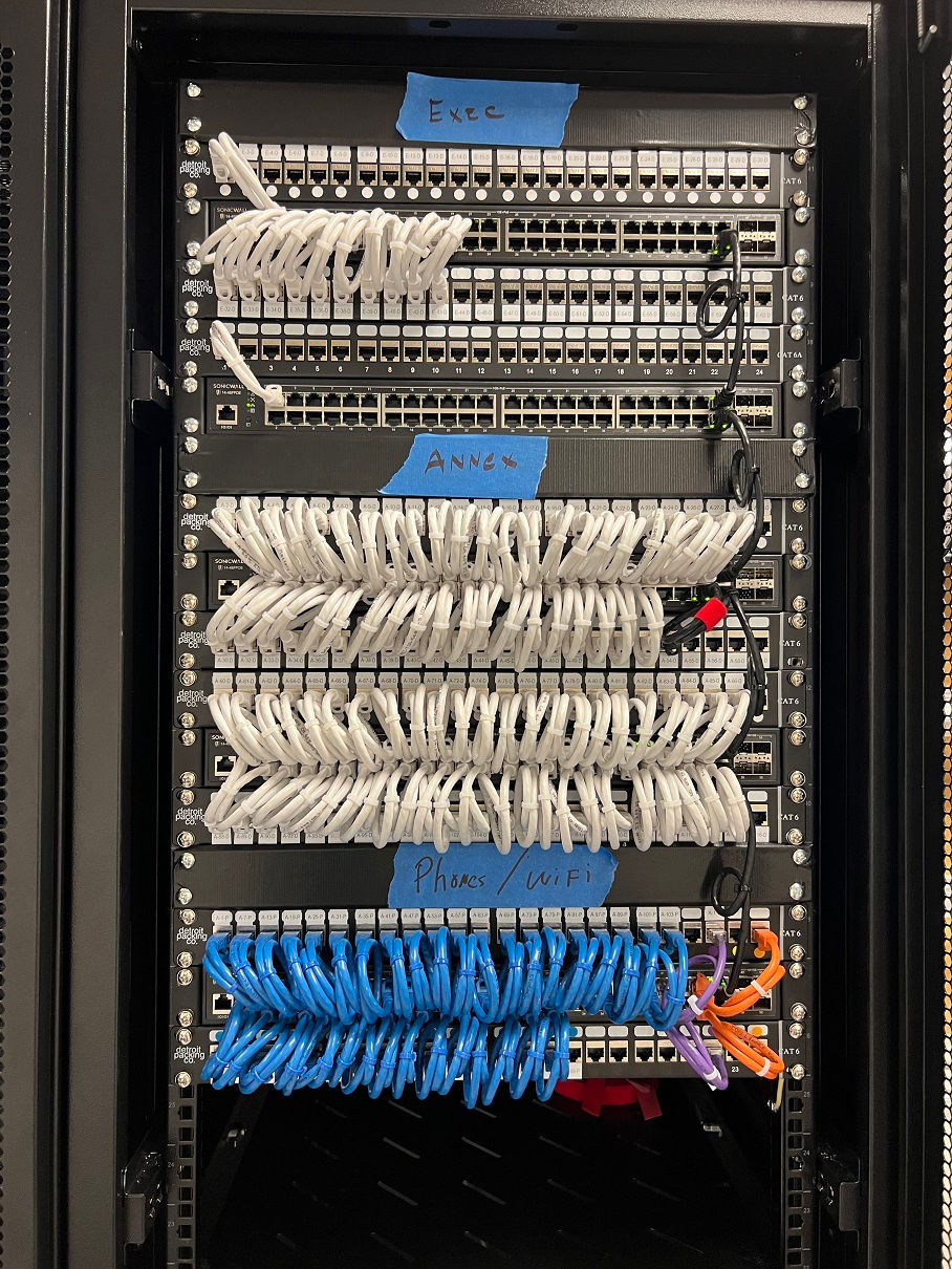 Patch Cable Management (Front View)