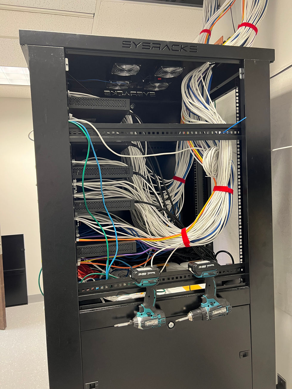 Patch Cable Management (Side View)