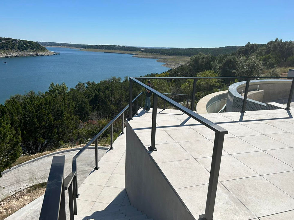 custom welded aluminum handrails