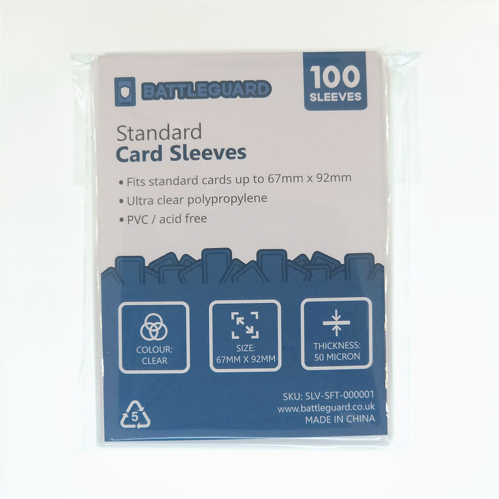 Thumbnail: Standard Card Sleeves, 67 x 92mm, 100 Sleeves