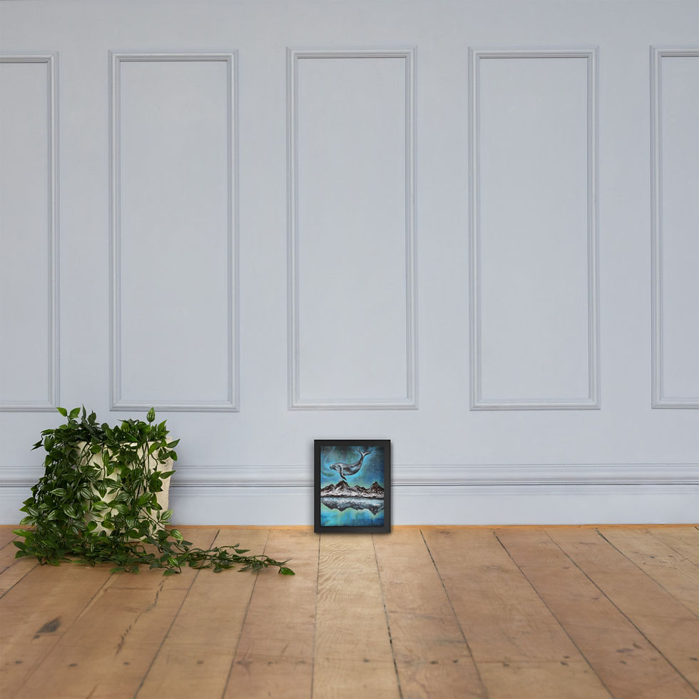 縮圖：Into the light-Framed Poster
