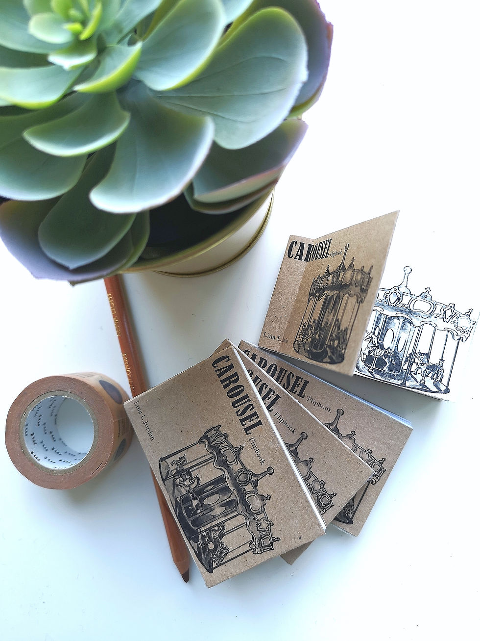 Carousel flip book