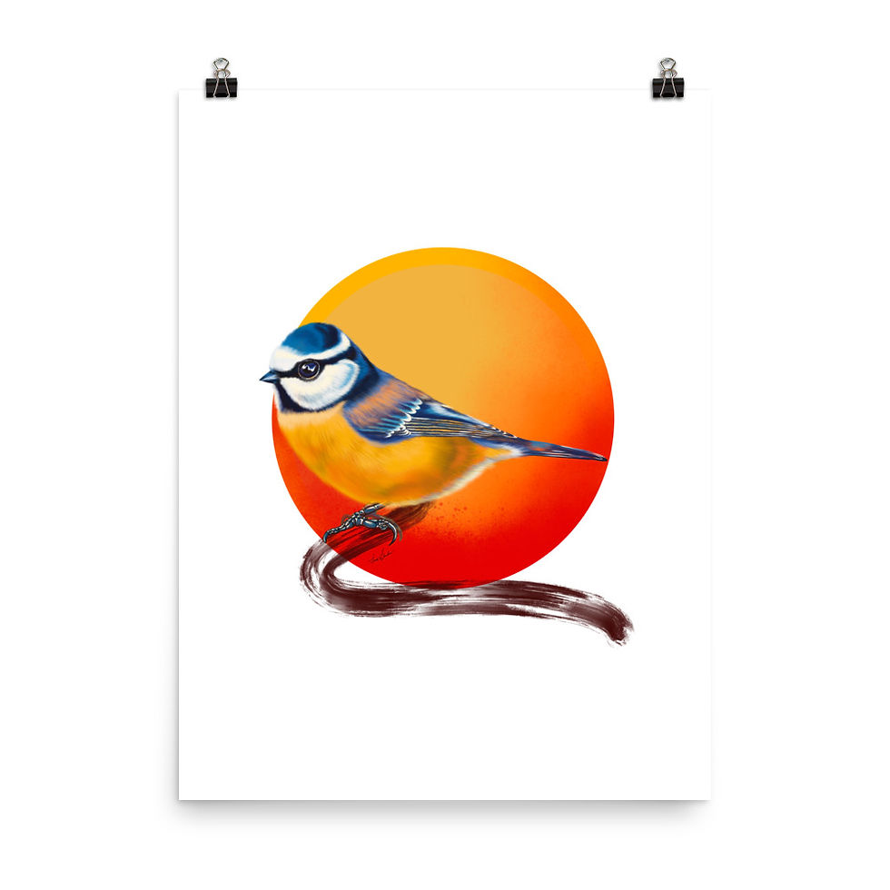 Thumbnail: Linamal Blue Tit Poster