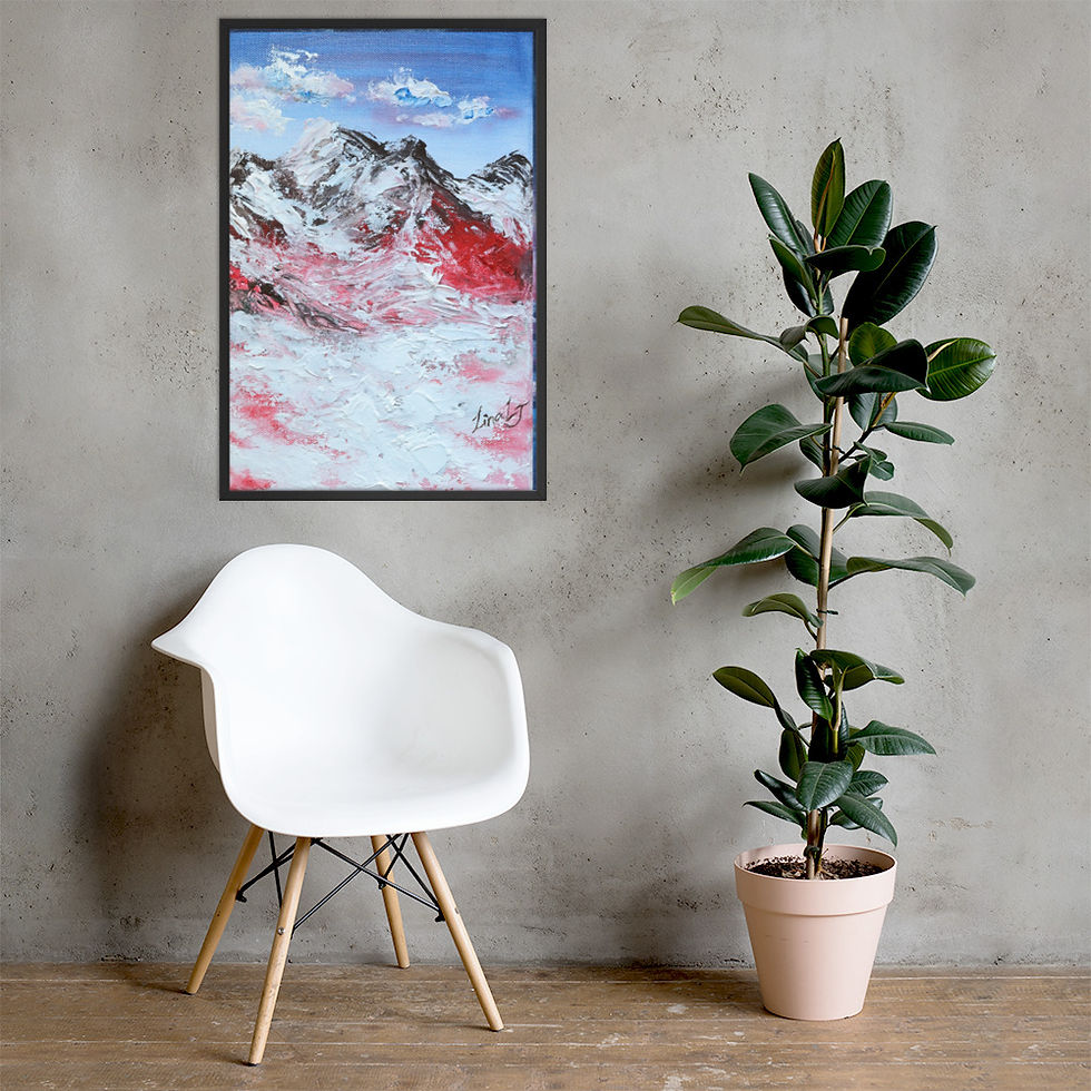 Thumbnail: Everything is pink-Framed Poster