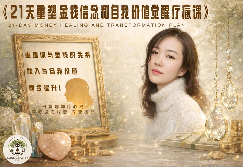 金钱型焦虑失眠疗愈计划
白露娜娜疗心岛 
森心引力疗愈 专业出品
