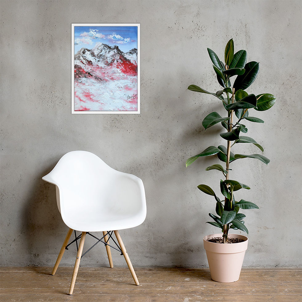 Thumbnail: Everything is pink-Framed Poster