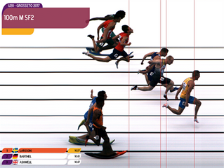 16º lugar para Wilson Pedro, 10.78 -1.8, na pista 1! Com vento equiparado entre séries teria baixado