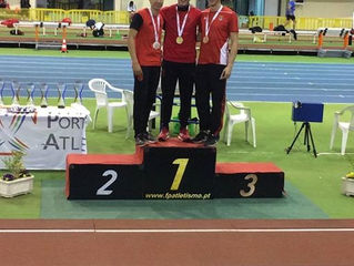 6.83 Campeão Sub-23 de 60 metros Ricardo Pereira! 6.84 Frederico Curvelo e 6.87 Rafael Jorge