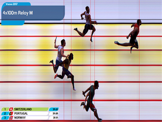 Photo-Finish de 4X100 de Vaasa para a posteridade!