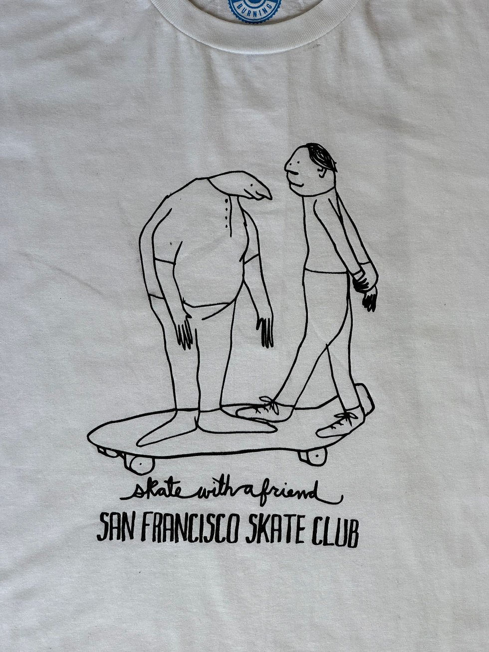 Thumbnail: White Skate With A Friend Shirt