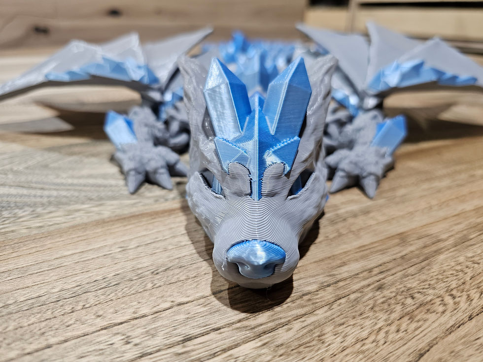 Thumbnail: Crystal Wolf Dragon, 4ft 2in Long