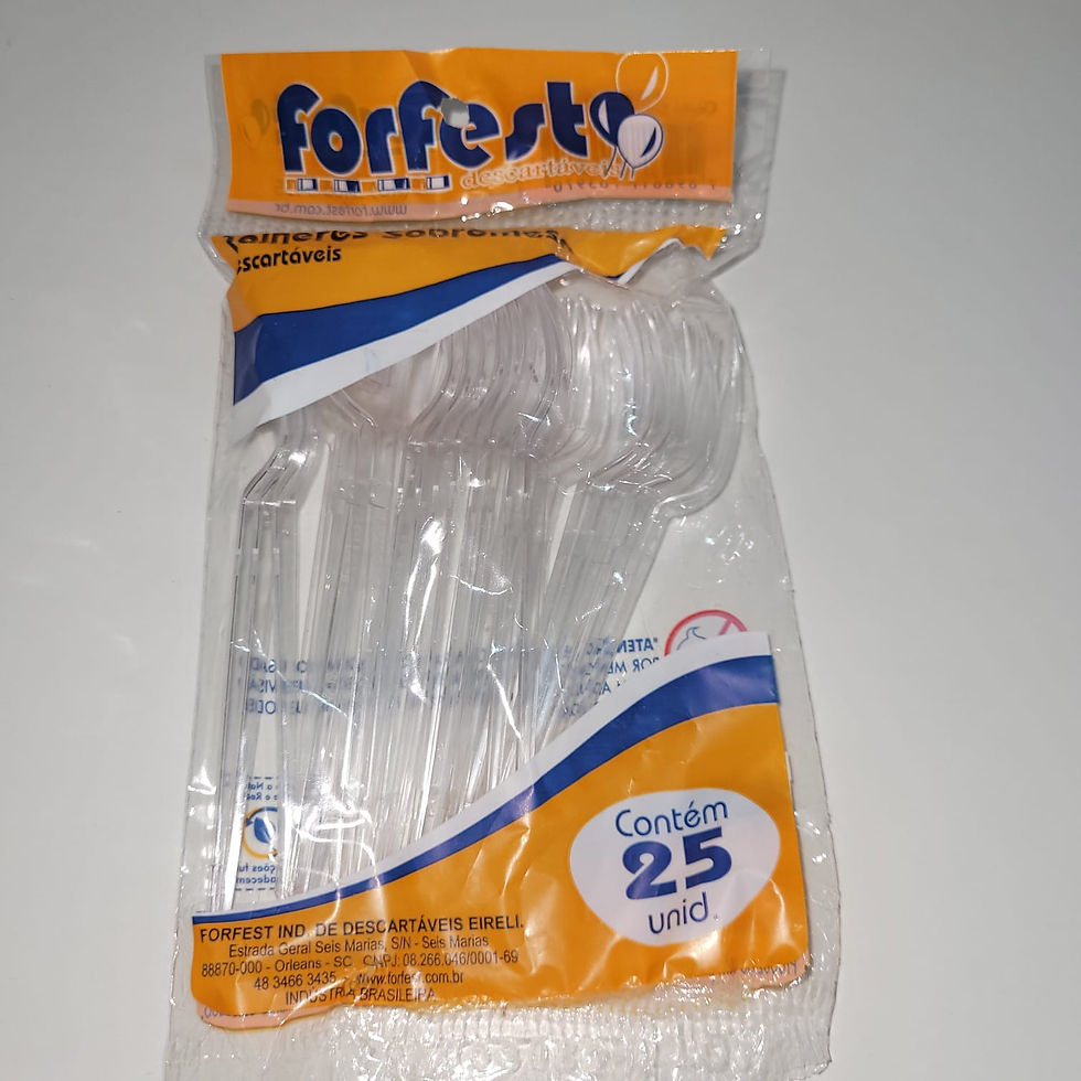 Miniatura: Garfo Sobremesa Descartável 25 unidades Forfest