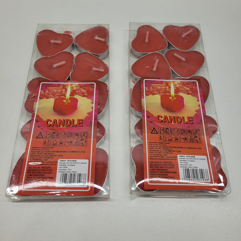 Miniatura: Vela Decorativa Coração com 10 peças Candle