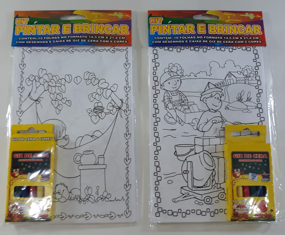 Miniatura: Kit Pintar e Brincar Giz de Cera