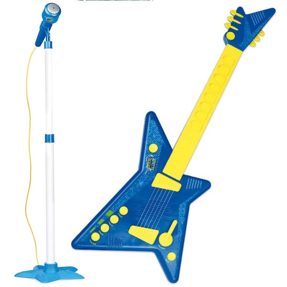 Miniatura: Guitarra Musical Infantil com Microfone Rock Star Azul Zoop Toys