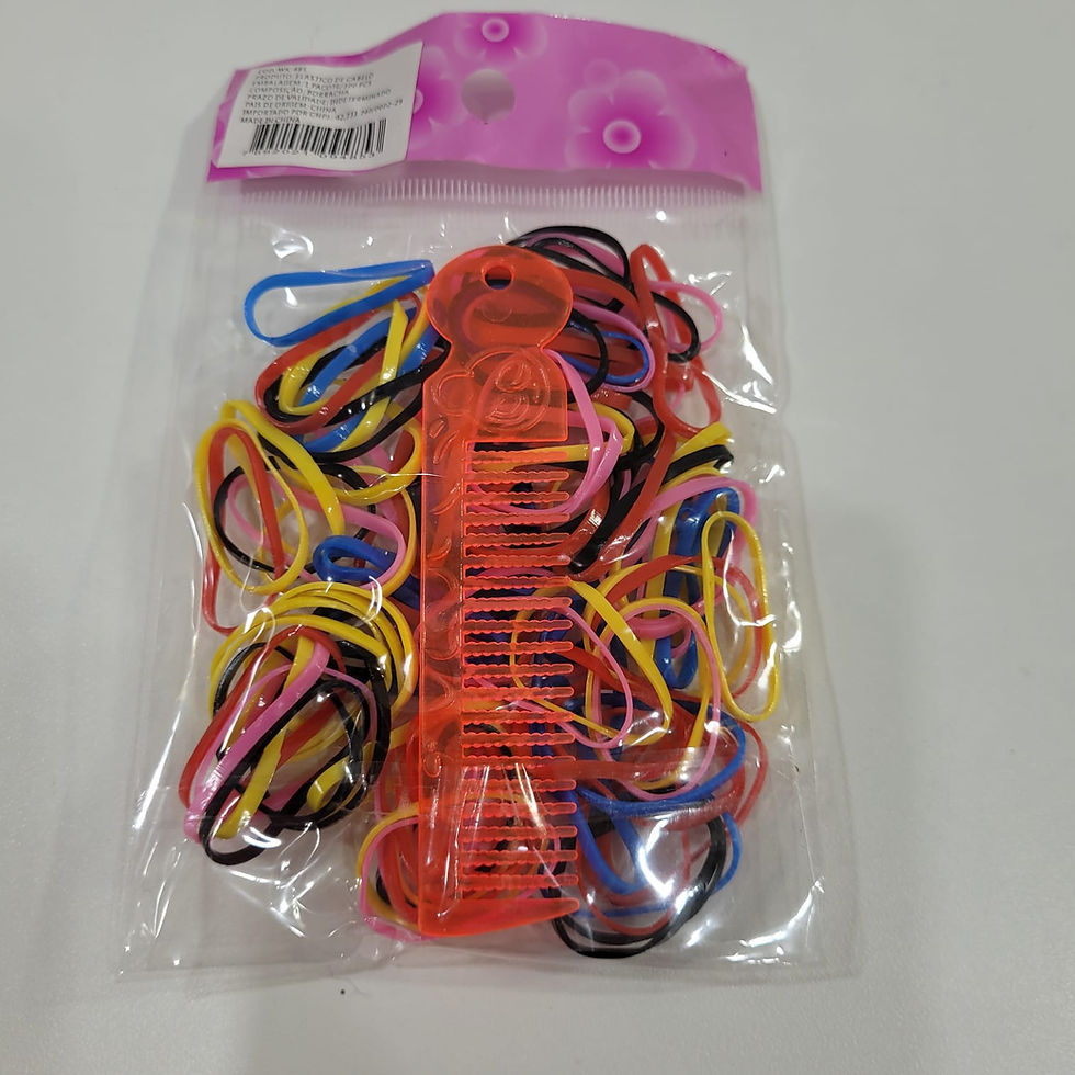 Miniatura: Borrachinha de Silicone com Mini Pente