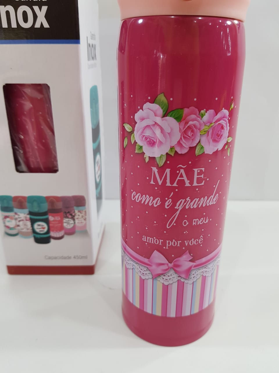 Miniatura: Garrafa Térmica Mãe Decorada 450ml