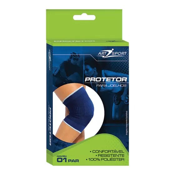 Miniatura: Protetor Para Joelhos Confortável Resistente 1 Par Art Sport