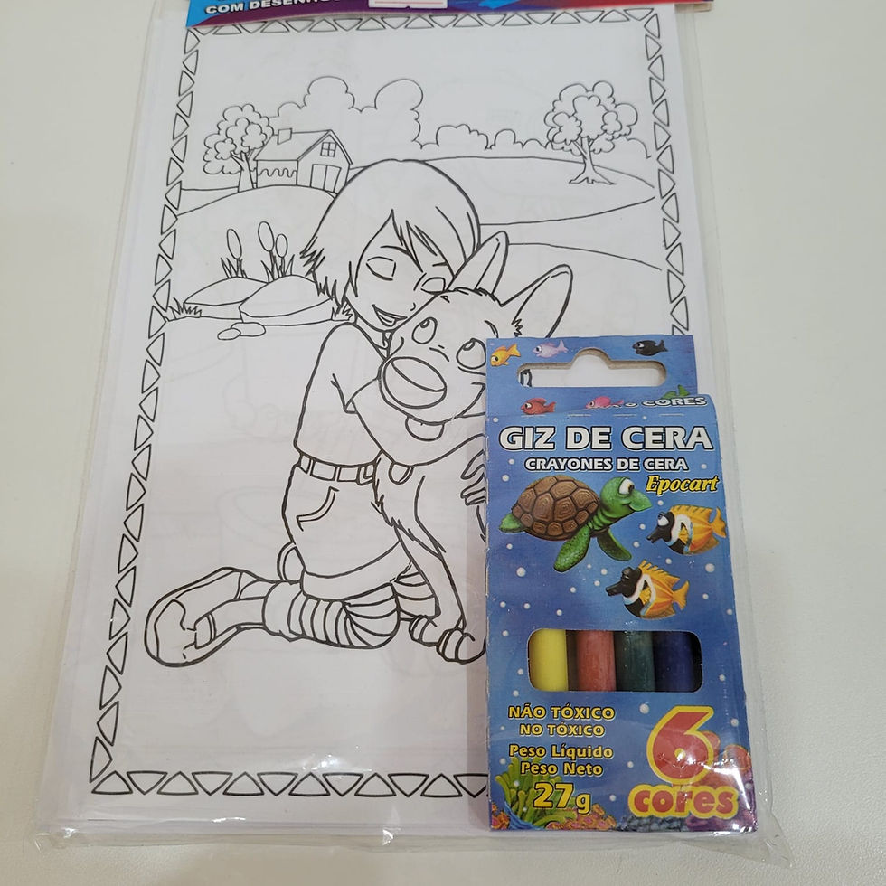 Miniatura: Kit Pintar e Brincar com Giz de Cera
