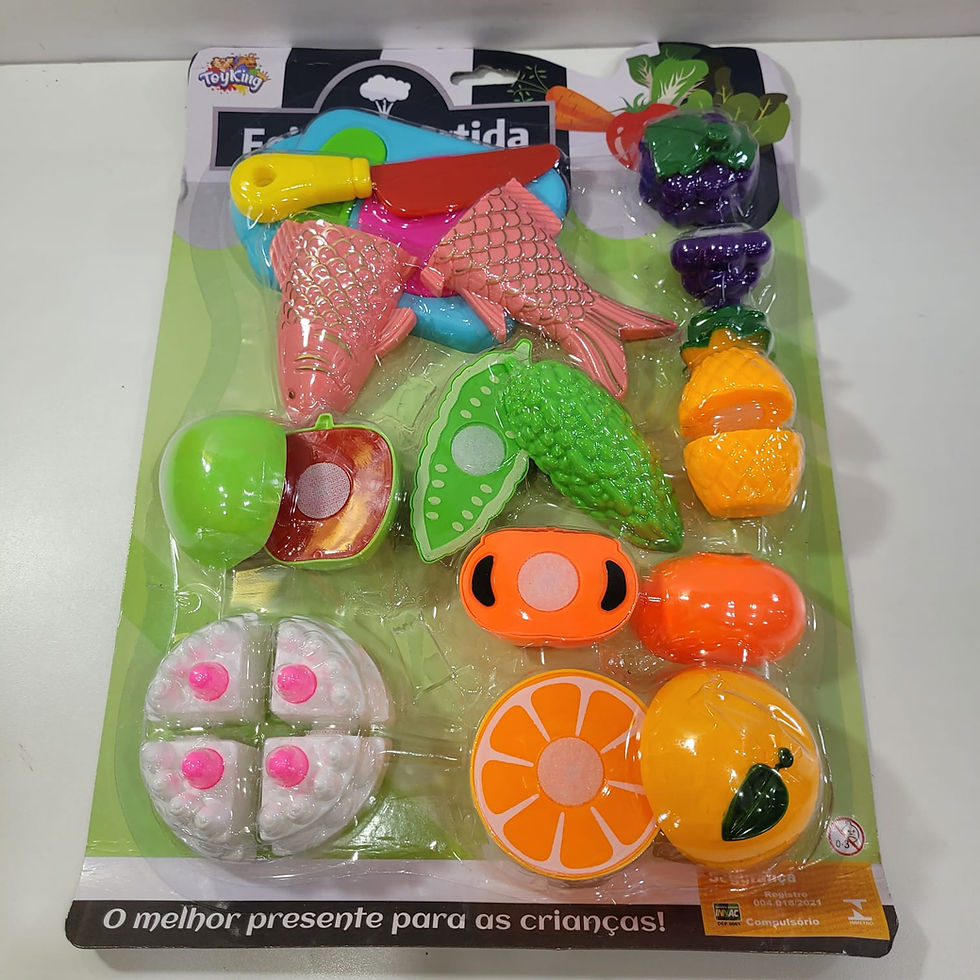 Miniatura: Feira Divertida Comidinhas com Velcro