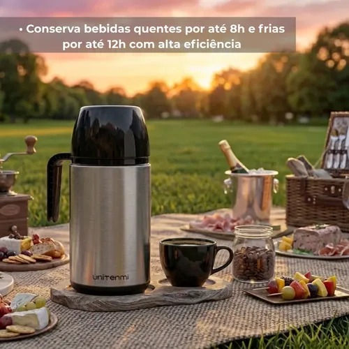 Miniatura: Garrafa Térmica Roma Inox 1 Litro Unitermi