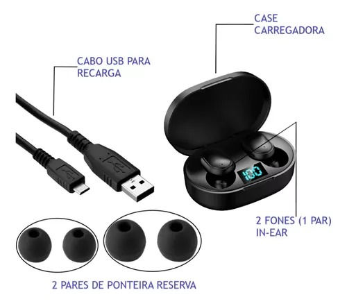 Miniatura: Fone de Ouvido Bluetooth KapBom KA-999