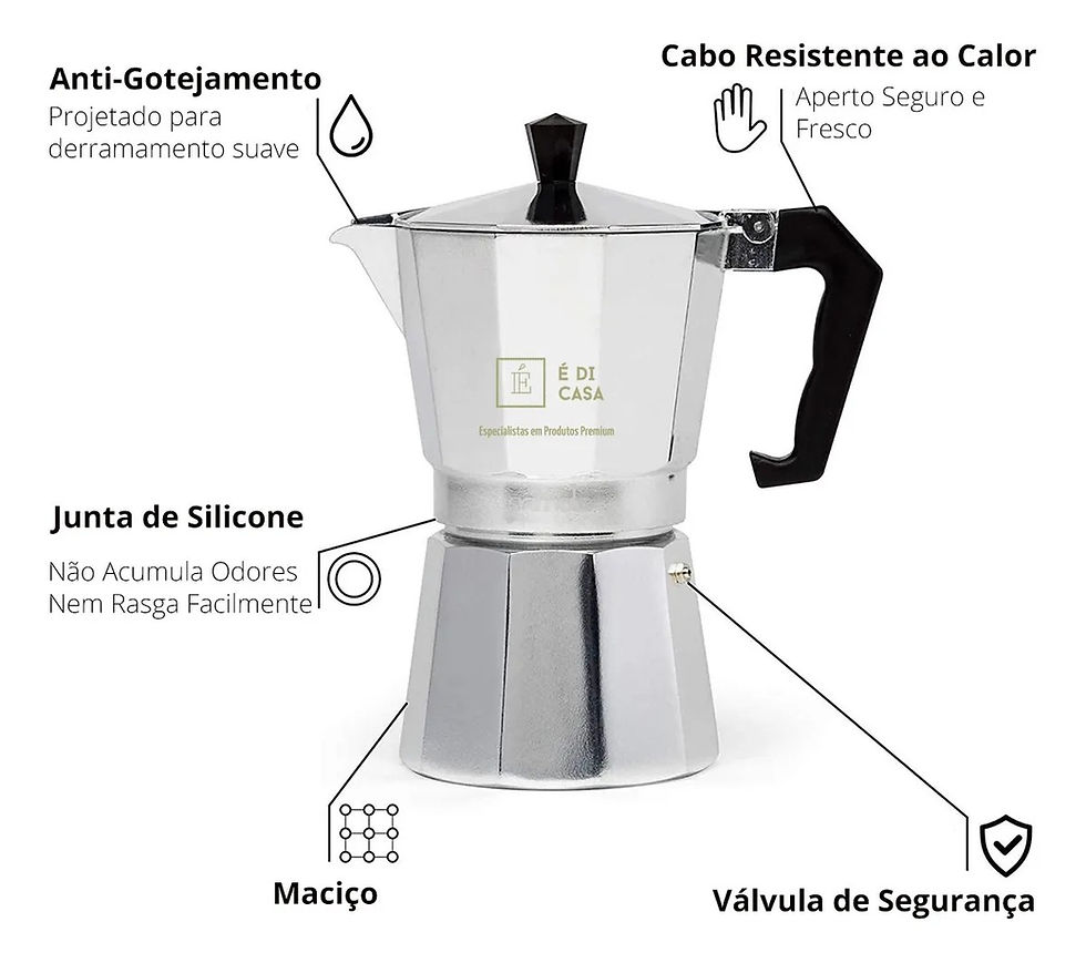 Miniatura: Cafeteira Italiana 3 Xícaras