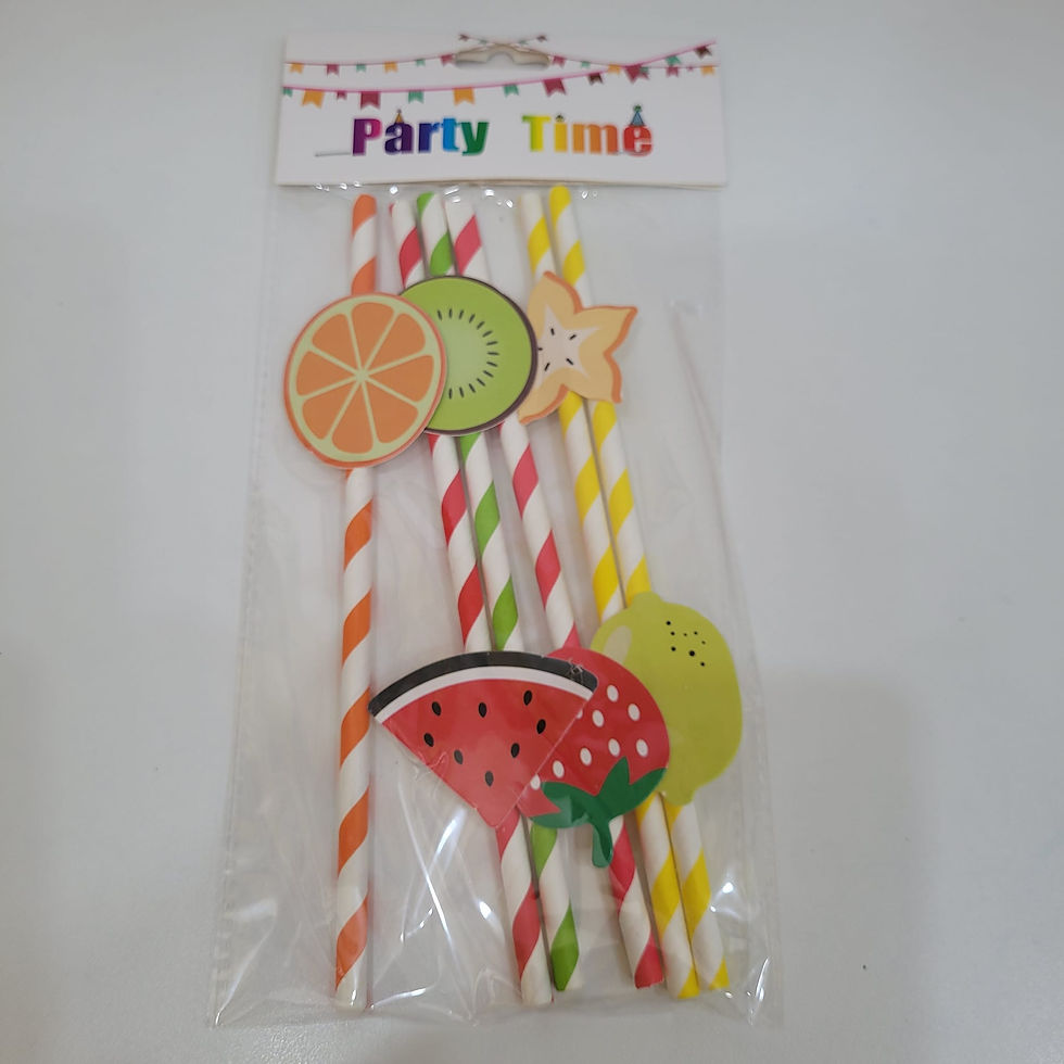 Miniatura: Kit Canudo de Papel com Aplique para Festas