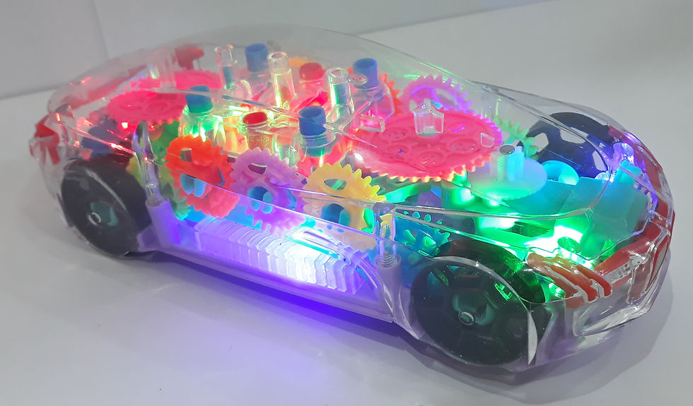 Miniatura: Carrinho Transparente com som e movimento