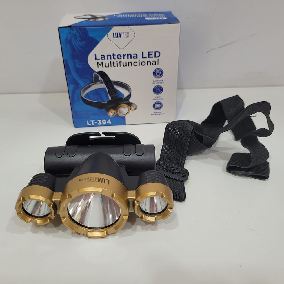 Miniatura: Lanterna Led Recarregável Multifuncional 2 Em 1 LT-394 LUATEK