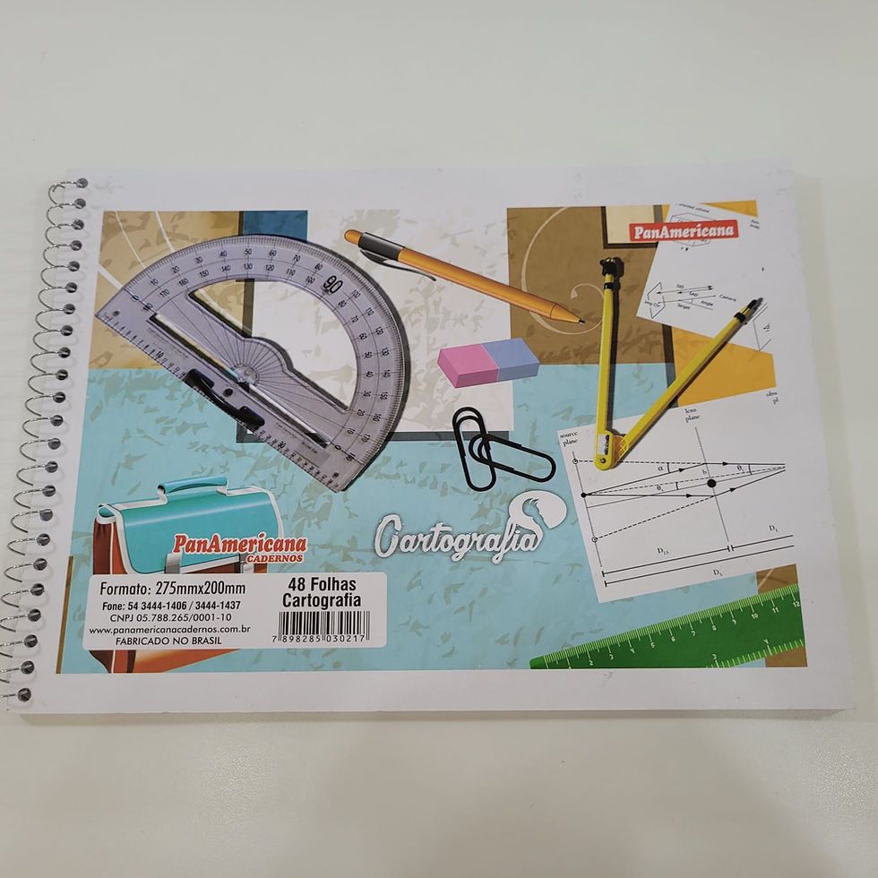 Miniatura: Caderno de Cartografia Caderno de Desenho Capa Flexível