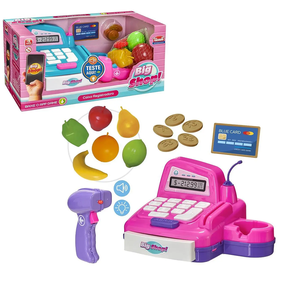 Miniatura: Caixa Registradora Infantil Big Shop com Som e Luz