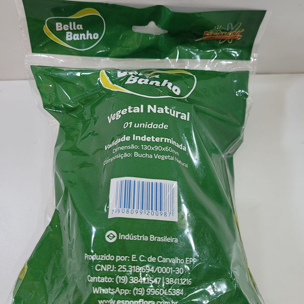 Miniatura: Esponja Bucha Vegetal Natural Bella Banho
