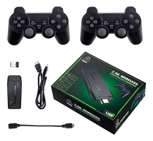 Miniatura: Video game Stick 10mil jogos Retrô 2 Controles Sem Fio Console Original Portátil