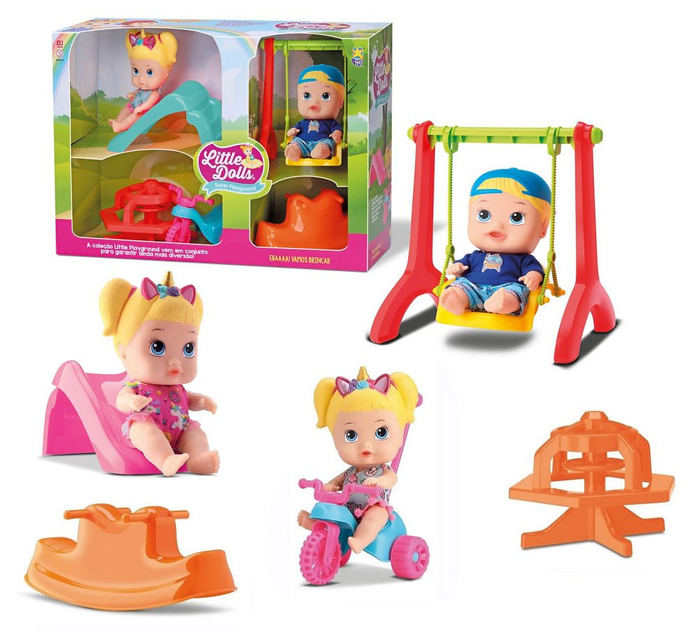 Coleção Little Dolls Super Playground