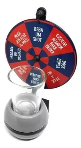 Miniatura: Jogo Roda De Shot Roleta Com Copo Drink Tequila JWB