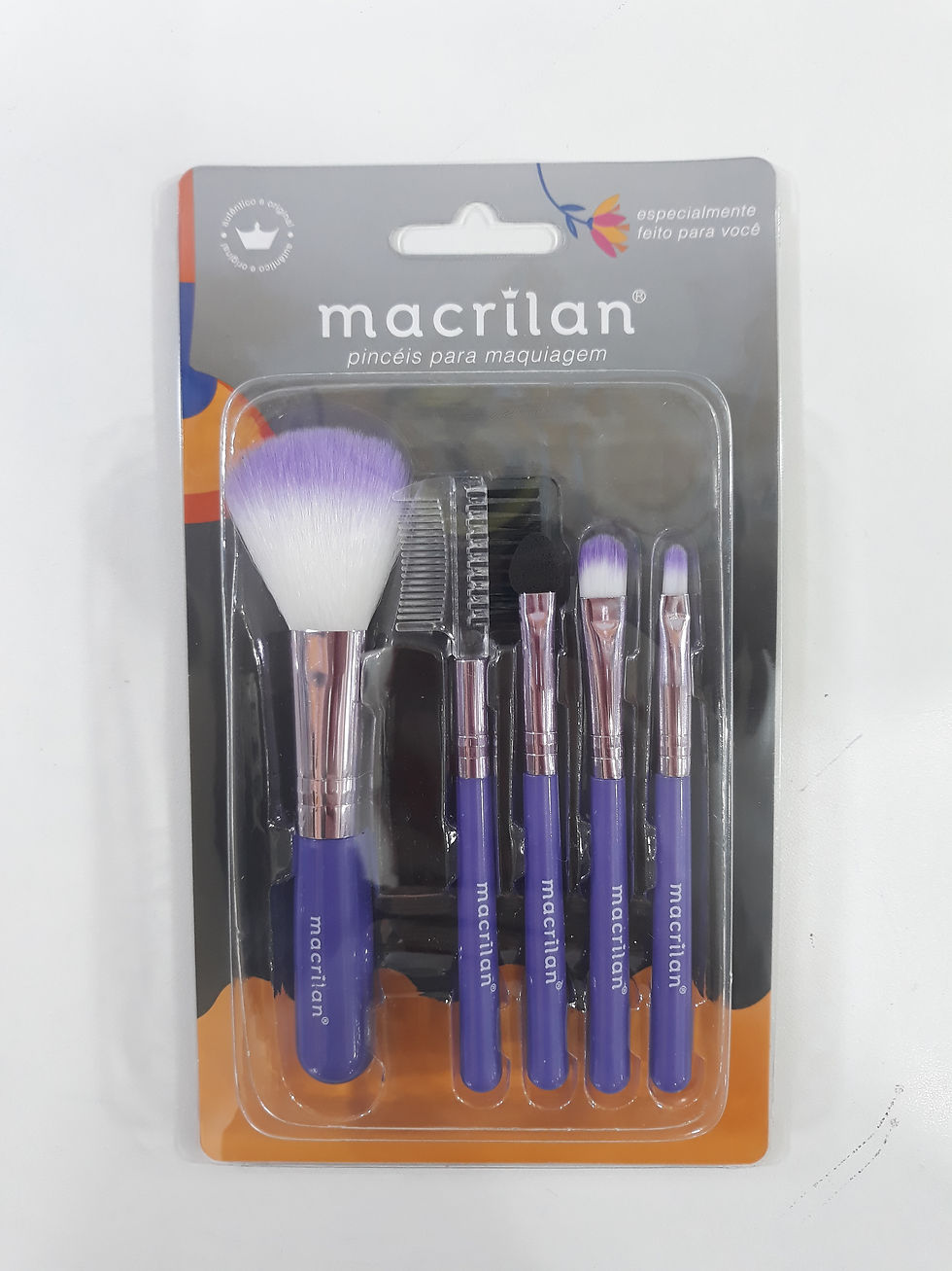 Miniatura: Kit Pincéis para Maquiagem Macrilan KP5-18