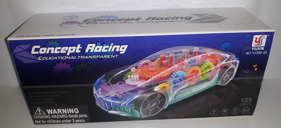 Miniatura: Carrinho Transparente com som e movimento