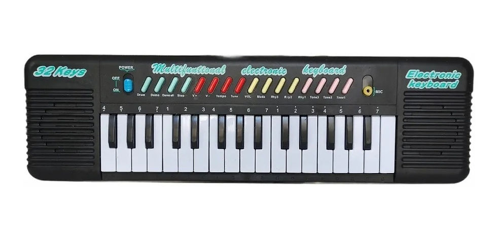 Miniatura: Teclado Musical com Microfone Infantil