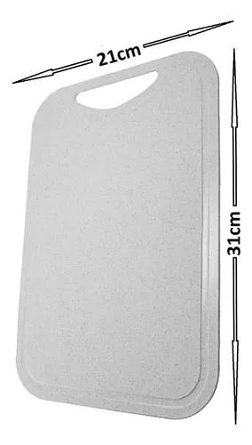 Miniatura: Tábua Multiuso Aparacorte Plástica Branca 21cm X 31cm  Plastibrasil